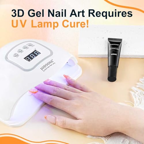 JODSONE Clear 3D Nail Sculpting Gel - 15g No Wipe Texture Molding Gel