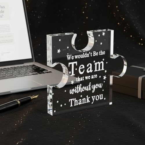 Acrylic Keepsake Desk Sign - Thank You Boss Gift for Coworkers