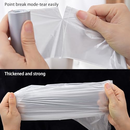 Mini Trash Bags, 0.5 Gal, 300 Counts, Leak-Proof White