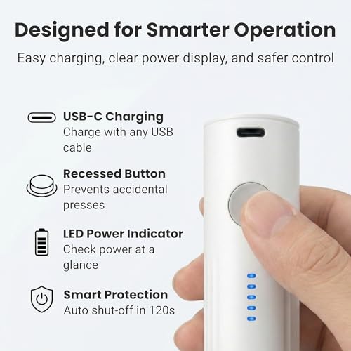 Cordless Mini Electric Vacuum Pump for Storage Bags - USB-C Rechargeable
