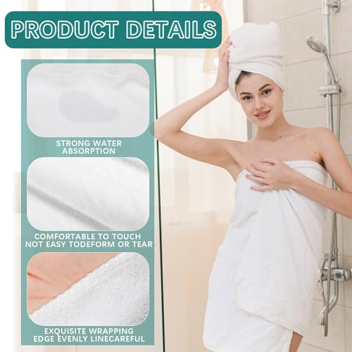 GEKIXUTP Sublimation Blank Bath Towel 30x60 Inch White Microfiber DIY