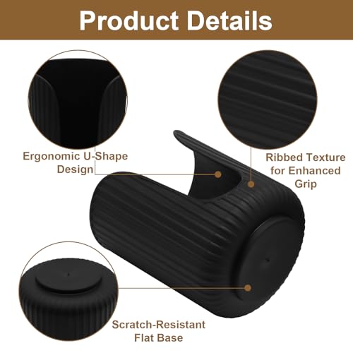 Black Bathroom Cup Dispenser for 3-4oz Disposable Cups