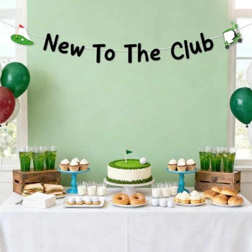 New To The Club Golf Baby Shower Banner - DIY Letter Garland