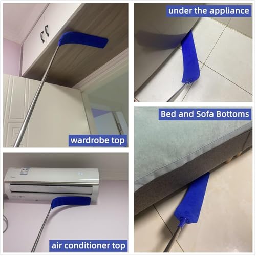 Retractable Gap Dust Cleaner Brush with Microfiber Cloths