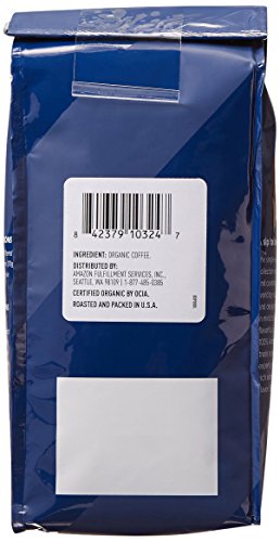 Amazon Fresh Organic Peru Whole Bean Coffee, Medium Roast, 12 Oz (Pack of 3)