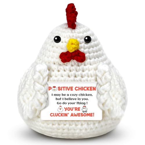 Positive Crochet Chicken Gift for Women - Adorable Fall Keepsake