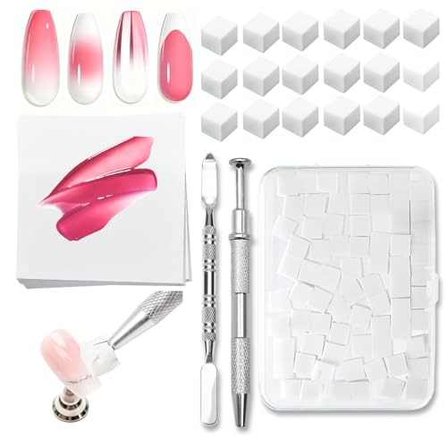 SHEERBLISS Ombre Nail Sponge Kit with Grabbing Pen and Palette Paper