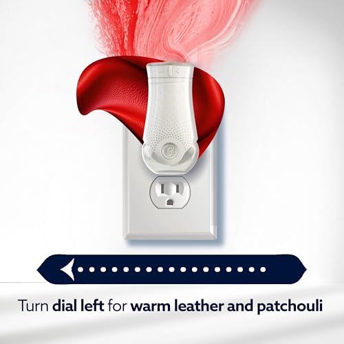 Glade PlugIns Refills Leather & Golden Amber, 1.34 Fl Oz (Pack of 2)