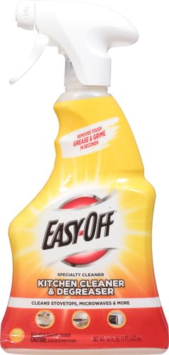 Kitchen Degreaser Cleaner Lemon Scent - Heavy Duty Grease Remover, 16 Fl Oz