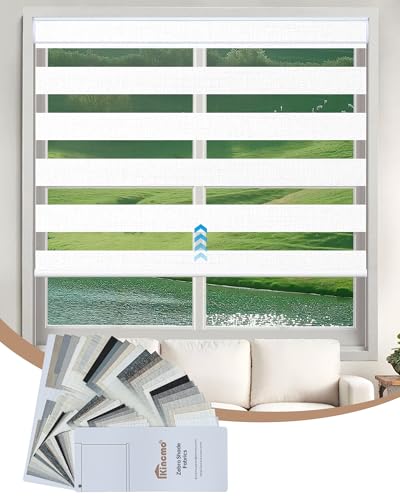 Motorized Zebra Blinds with Remote Control - Smart Home Compatible