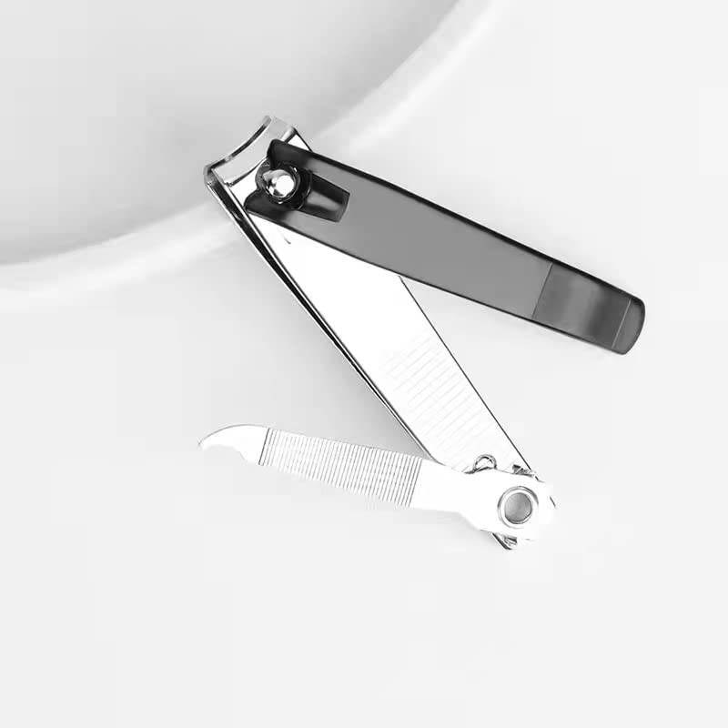 CRYSTALBEI Stainless Steel Nail Clipper Set for Fingernails and Toenails