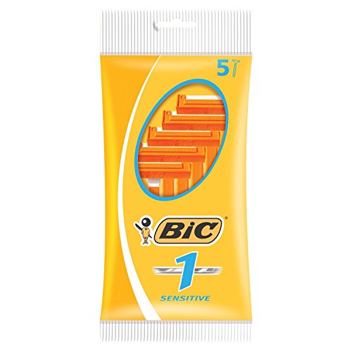 BIC Classic Sensitive Skin Disposable Razors 5 Count Pack