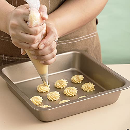 200 PCS Tipless Piping Bags - 12 & 16 Inch Disposable Pastry Bags for Cake Decorating