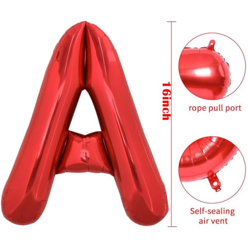 Christmas Baby Shower Balloon Banner with Santa Baby Foil Letters - Red