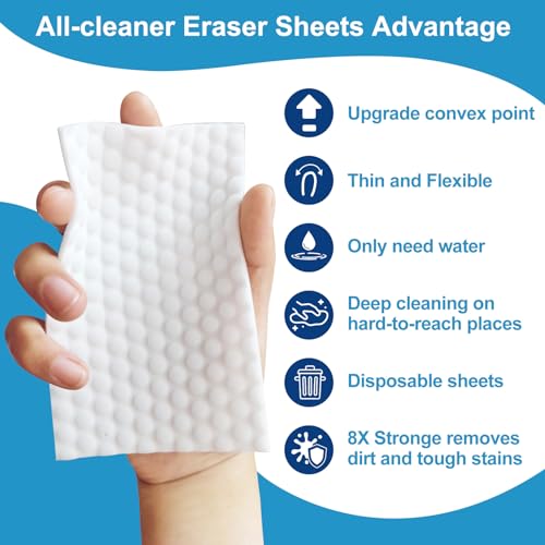Zomum Magic Sponge Eraser Sheets, 52 PCS Convex Point Melamine Cleaning Wipes