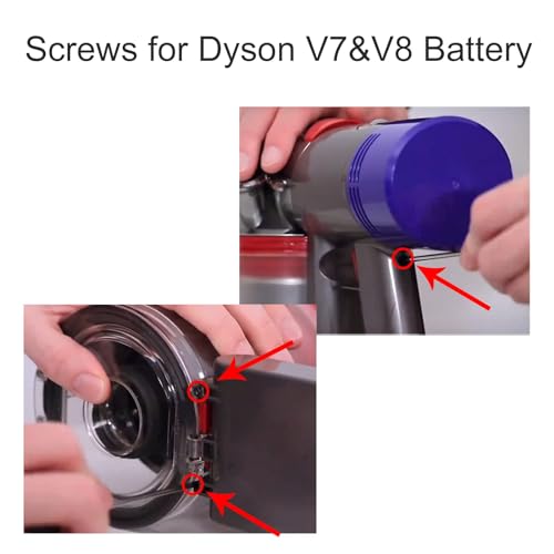 Hather Replacement Battery Screws for Dyson V6 V7 V8 V10 V11 - Pack of 9