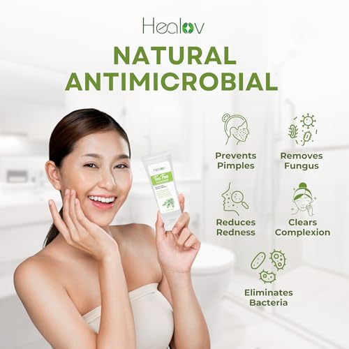 Herblov Tea Tree Face Wash & Acne Cleanser with Aloe Vera