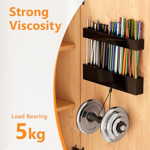 Acrylic Straw Holder for Cabinet Door - Reusable Straw Organizer