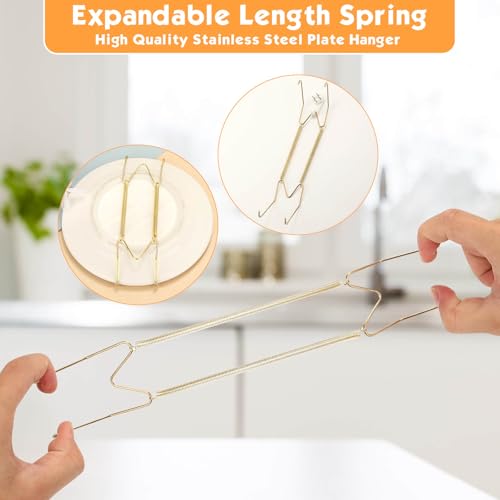 Tetutor 7-Piece Invisible Decorative Plate Hangers for Wall Display