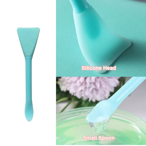 Silicone Face Mask Applicator Set with Spatula and Eyeliner Stencil 5Pcs