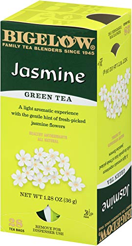 Bigelow Jasmine Green Tea Bags - 28 Count (Pack of 6) - Premium Antioxidant