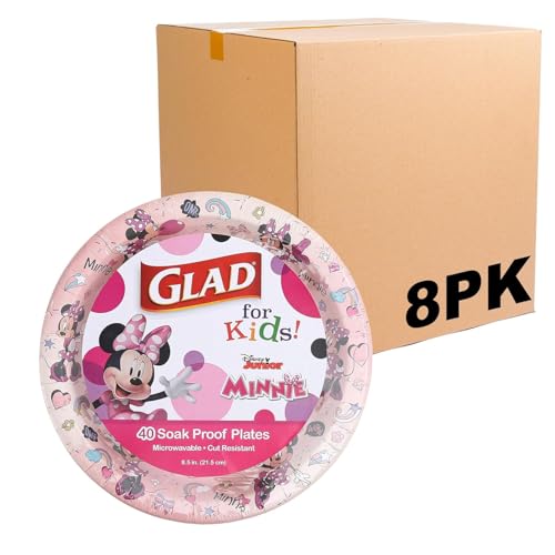 Disney Minnie Mouse Disposable Paper Plates - 8.5 in, 40 Ct