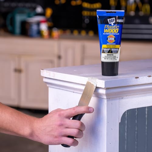 DAP Plastic Wood Latex Filler, White, 6 Oz – Professional Wood Repair