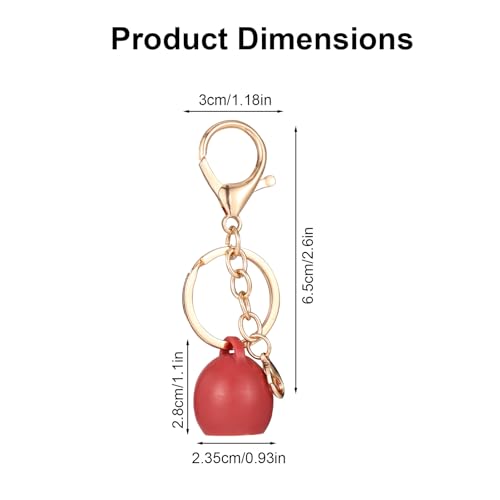 2Pcs Lip Balm Keychain Holder Portable Lip Gloss Cap Charms Accessories