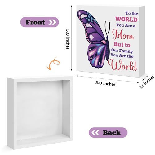 Heartfelt Wooden Box Sign for Mom - Perfect Gift for Any Occasion