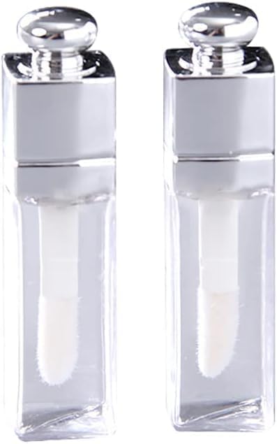 Clear Empty Lip Gloss Tubes 3ml - 6 Pcs Refillable DIY Containers