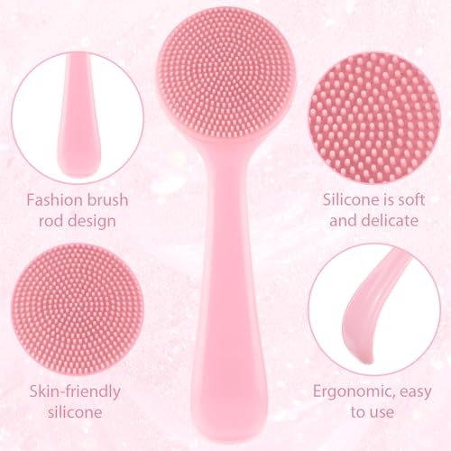Silicone Face Scrubber Exfoliating Brush 2 Pack for Deep Cleansing