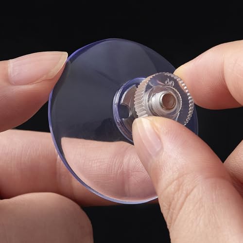 41mm Clear Suction Cups - 6 Pack Extra Strong Adhesive Pads