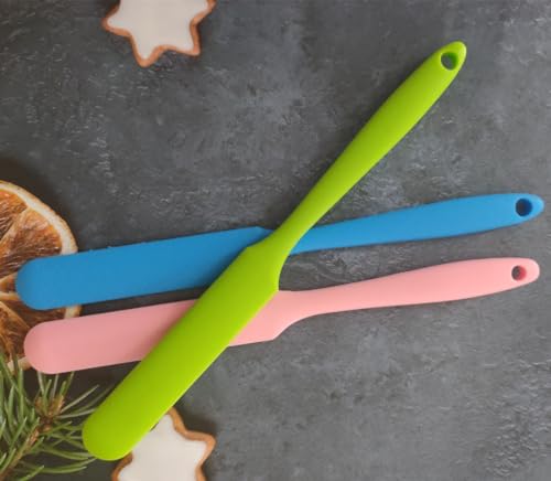 Ebonee Reusable Silicone Wax Spatulas 3 Pack - Non-Stick Hair Removal Applicators