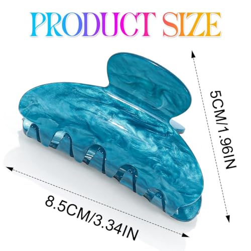 Gortin Medium Acrylic Hair Claw Clips Nonslip for Thick Hair