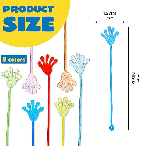 JOYIN 240-Pack Glitter Sticky Hands - Stretchy Party Favors for Kids