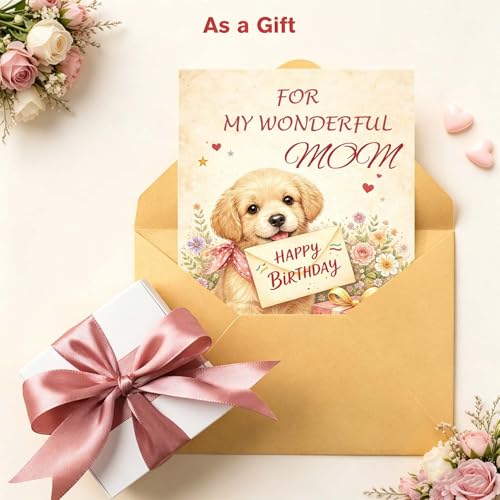 Mom Birthday Card from Daughter/Son - Sentimental Keepsake Gift