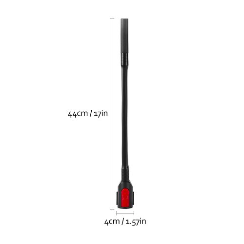 Flexible Crevice Tool for Dyson V7 V8 V10 V11 V15 Cordless Vacuum, Hose Attachment for Dryer Vent, Car Detailing, Corners and Gaps Cleaning - 17 Inches