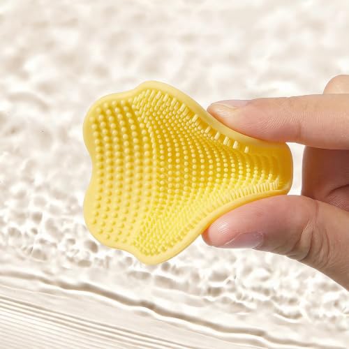 Baby Bath Brush and Cradle Cap Exfoliating Silicone Scrubber 3-Pack