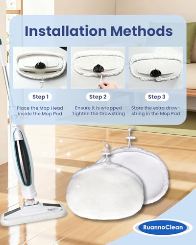 4 Pack Microfiber Steam Mop Pads for Kenmore SM2060 S200 Series