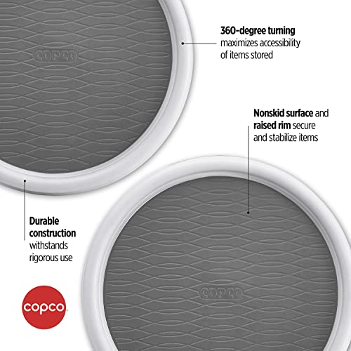 Copco 9-Inch Lazy Susan Turntable Organizer Set of 2 - Nonslip