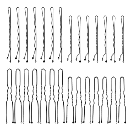 Jelara 200 Pcs U Shaped Bobby Pins Kit Black Hair Pins Set