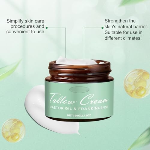 Tbexem Grass-Fed Tallow Moisturizer with Frankincense and Castor Oil
