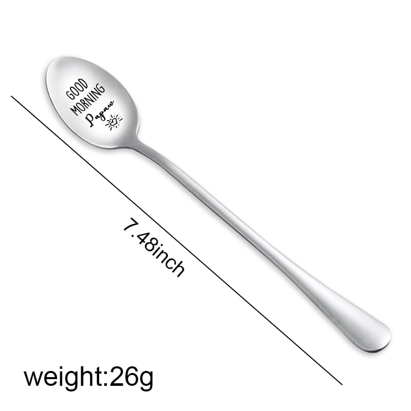 Engraved Stainless Steel Spoon for Grandpa Papaw Father's Day Gift