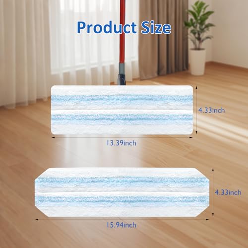 4-Pack Microfiber Mop Replacement Pads for O Ceda H2pro System