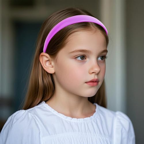 AMCAMI 1-Inch Wide PU Leather Headband Non-Slip Hair Accessory