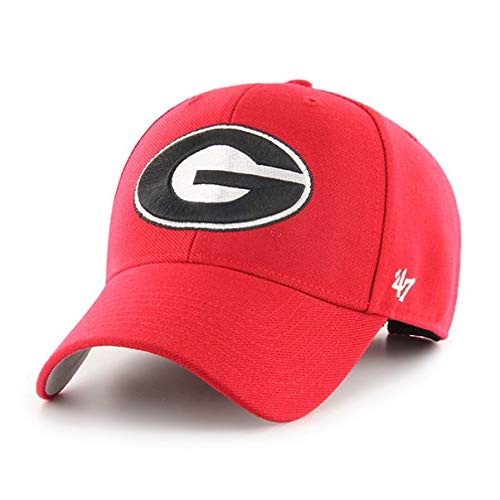'47 NCAA Georgia Bulldogs Mens MVP Wool Adjustable Hat MVP Wool Adjustable Hat, Red, One Size
