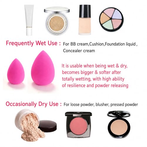 RockFancy Latex-Free Makeup Sponge Soft Wet & Dry Beauty Blender