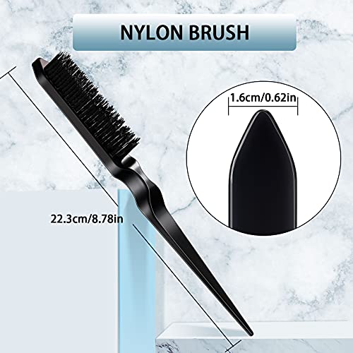 Geiserailie 3-Piece Slick Back Hair Brush Set and Edge Control Comb