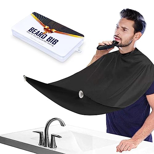 Leaflai Beard Catcher Bib and Grooming Apron with Suction Cups