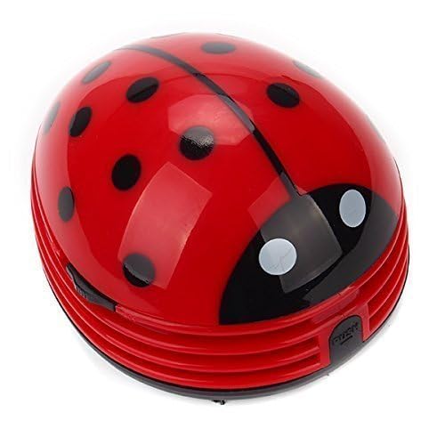 E ECSEM Mini Red Portable Handheld Dust Vacuum Cleaner